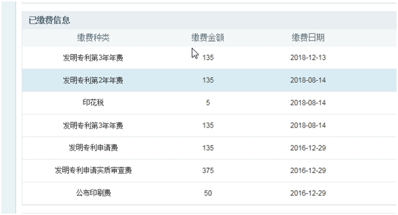 專利繳費信息查詢